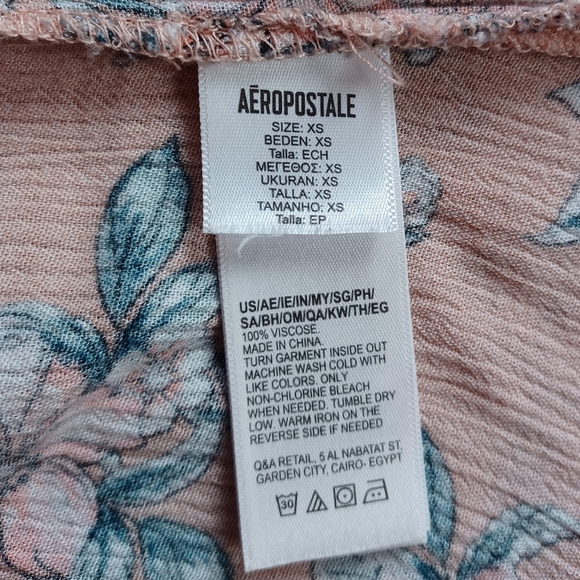 Aeropostale Light Pink Floral Midi Dress - Picture 6 of 6